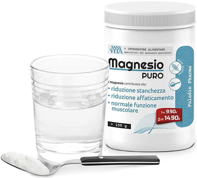 SANAVITA MAGNESIO PURO 150 G - Farmacia Bartoli