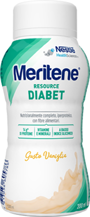 MERITENE RESOURCE DIABET VANIGLIA ALIMENTO IPERPROTEICO 28 VITAMINE E MINERALI 200 ML - Farmacia Bartoli