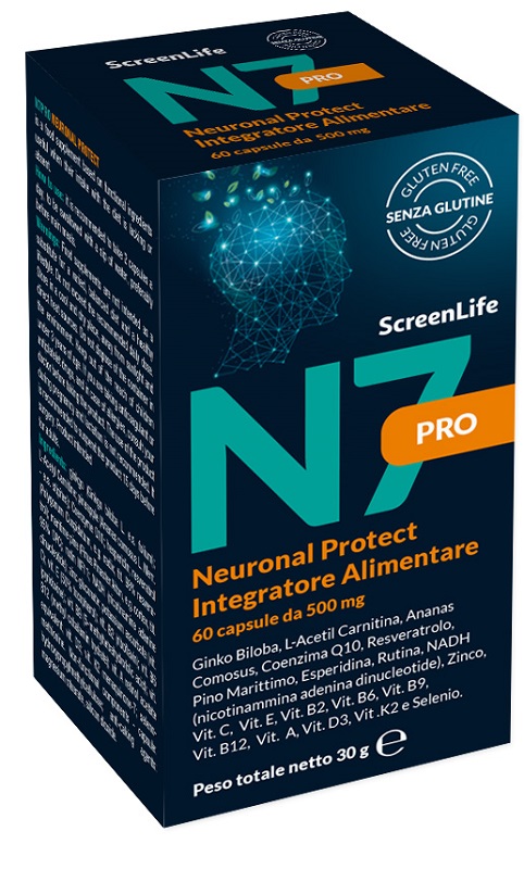 N7PRO NEURONAL PROTECT 60 COMPRESSE INTEGRATORE CEFALLE EMICRANIA MAL DI TESTA - Farmacia Bartoli