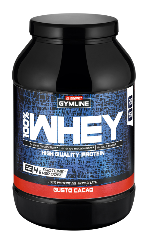 GYMLINE 100% WHEY CONCENTRATE CACAO 900 G - Farmacia Bartoli