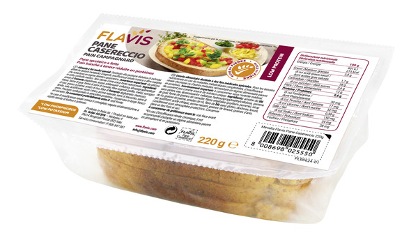 FLAVIS PANE CASERECCIO PANE APROTEICO A FETTE 220 G - Farmacia Bartoli