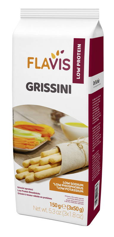 FLAVIS GRISSINI APROTEICI 3 PORZIONI DA 50 G - Farmacia Bartoli