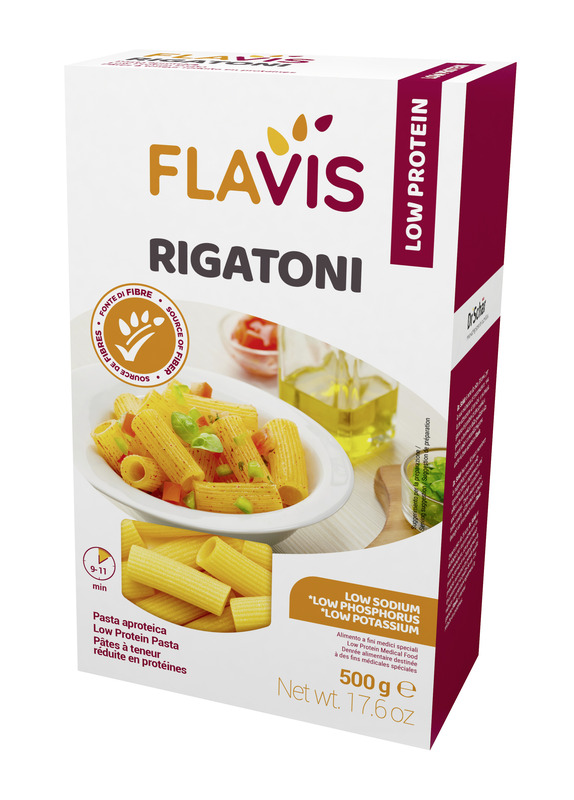 FLAVIS RIGATONI APROTEICI 500 G - Farmacia Bartoli