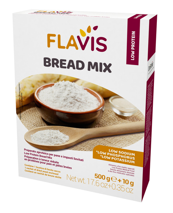 FLAVIS BREAD MIX PREPARATO PER PANE E IMPASTI LIEVITATI APROTEICI 500 G - Farmacia Bartoli