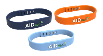 AIDME BRACCIALE SALVAVITA BLU CON SISTEMA NFC - Farmacia Bartoli