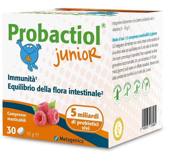 PROBACTIOL JUNIOR 30 COMPRESSE MASTICABILI NEW - Farmacia Bartoli