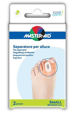 SEPARATORE DITA IN GEL MASTER-AID FOOTCARE PER ALLUCE SMALL 2 PEZZI D1 - Farmacia Bartoli