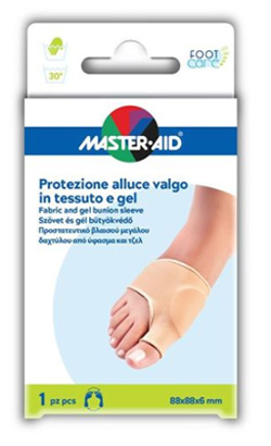 PROTEZIONE IN GEL E TESSUTO MASTER-AID FOOTCARE PER ALLUCE VALGO 1 PEZZO D5 - Farmacia Bartoli