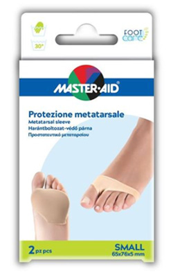 PROTEZIONE IN GEL E TESSUTO  MASTER-AID FOOTCARE PER METATARSO SMALL 2 PEZZI G2 - Farmacia Bartoli