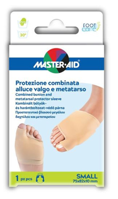 PROTEZIONE MASTER-AID FOOTCARE PER ALLUCE VALGO E METATARSO SMALL 1 PEZZO D7 - Farmacia Bartoli