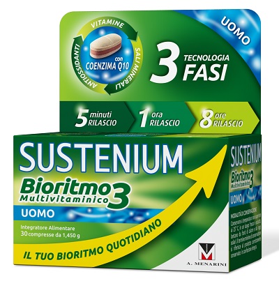 SUSTENIUM BIORITMO3 UOMO ADULTO 30 COMPRESSE - Farmacia Bartoli