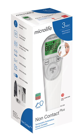 TERMOMETRO FRONTALE MICROLIFE NO CONTACT PLUS NC200 - Farmacia Bartoli