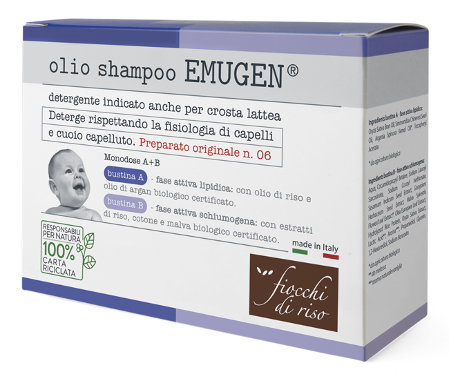 FIOCCHI DI RISO EMUGEN OLIO SHAMPOO ULTRADELICATO 45 ML - Farmacia Bartoli