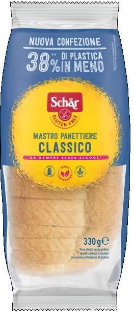SCHAR CLASSICO DEL MASTRO PANETTIERE PANE BIANCO SENZA LATTOSIO 330 G - Farmacia Bartoli