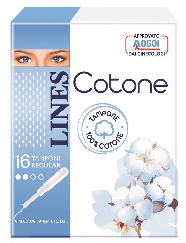 LINES COTONE TAMPONE REGULAR 16 PEZZI - Farmacia Bartoli
