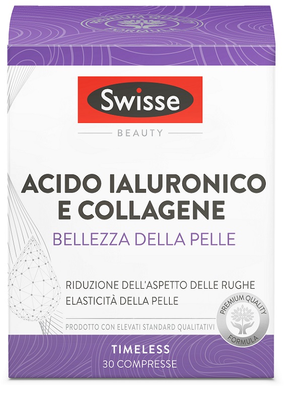 SWISSE ACIDO IALURONICO COLLAGENE BELLEZZA DELLA PELLE 30 COMPRESSE - Farmacia Bartoli
