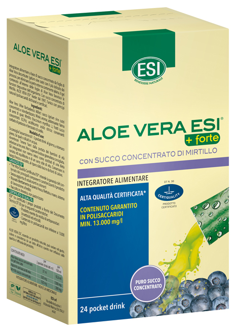 ESI ALOE VERA SUCCO + FORTE MIRTILLO 24 POCKET DRINK - Farmacia Bartoli