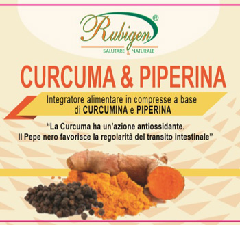 CURCUMA & PIPERINA RUBIGEN 120 COMPRESSE DA 500 MG - Farmacia Bartoli
