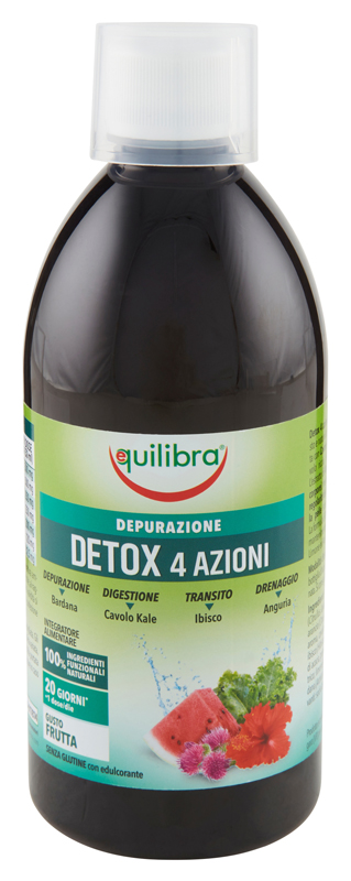DETOX 4 AZIONI GUSTA FRUTTA 500 ML - Farmacia Bartoli