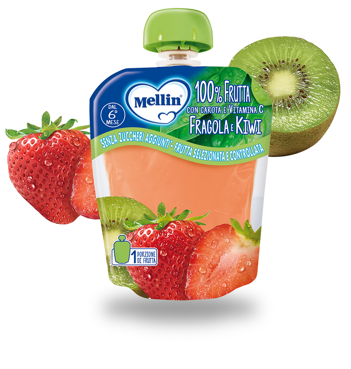 MELLIN POUCH FRAGOLA KIWI 90 G - Farmacia Bartoli