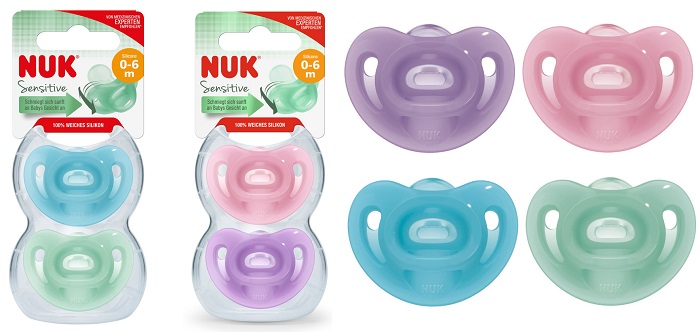 NUK SUCCHIETTO SENSITIVE IN SILICONE 0-6 MESI 2 PEZZI - Farmacia Bartoli