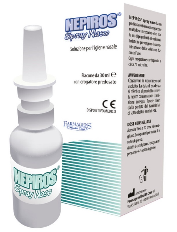 SOLUZIONE PER L'IGIENE NASALE SPRAY NEPIROS 30 ML - Farmacia Bartoli