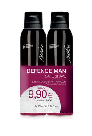 DEFENCE MAN BIPACK SCHIUMA BARBA 2 X 200 ML - Farmacia Bartoli