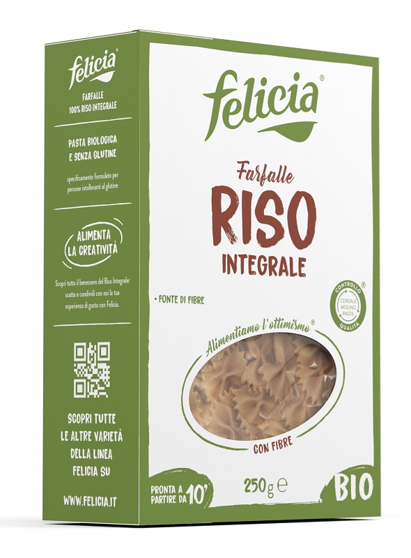 FELICIA FARFALLE RISO INTEGRALE 250 G - Farmacia Bartoli
