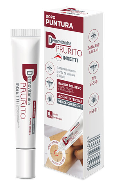 DERMOVITAMINA PRURITO INSETTI DOPO PUNTURA RAPIDO SOLLIEVO AZIONE INTENSIVA SENZA CORTISONE 15 ML - Farmacia Bartoli