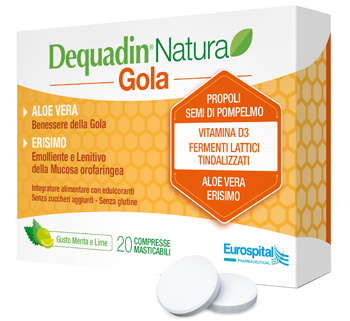 DEQUADIN NATURA GOLA 20 COMPRESSE - Farmacia Bartoli