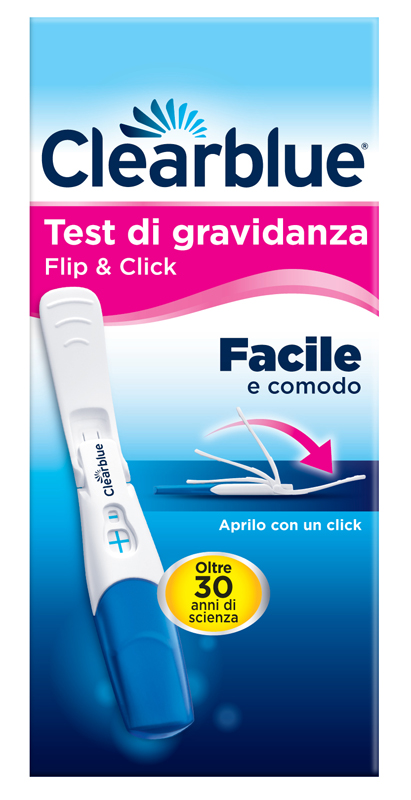 TEST DI GRAVIDANZA CLEARBLUE FLIP & CLICK 1 PEZZO - Farmacia Bartoli