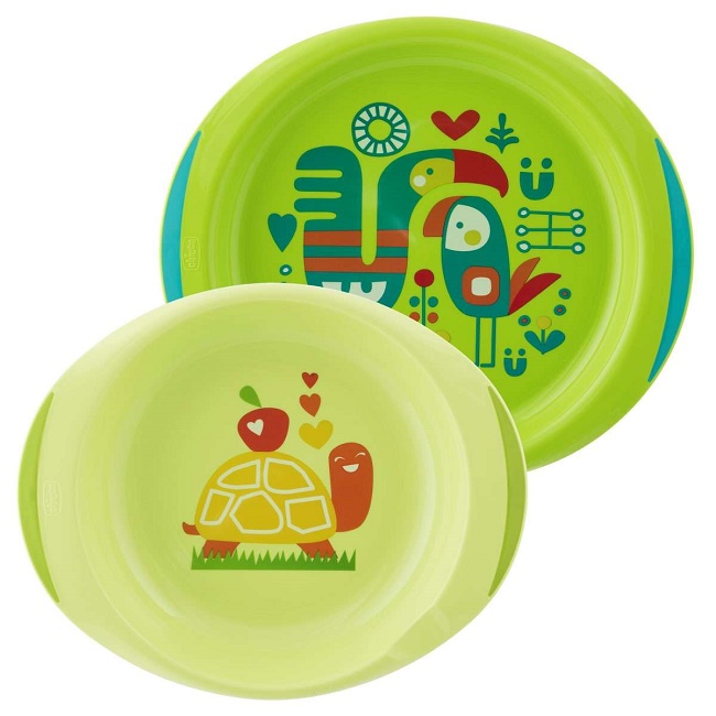 CHICCO PIATTO FONDO E PIANO 12M+ VERDE - Farmacia Bartoli