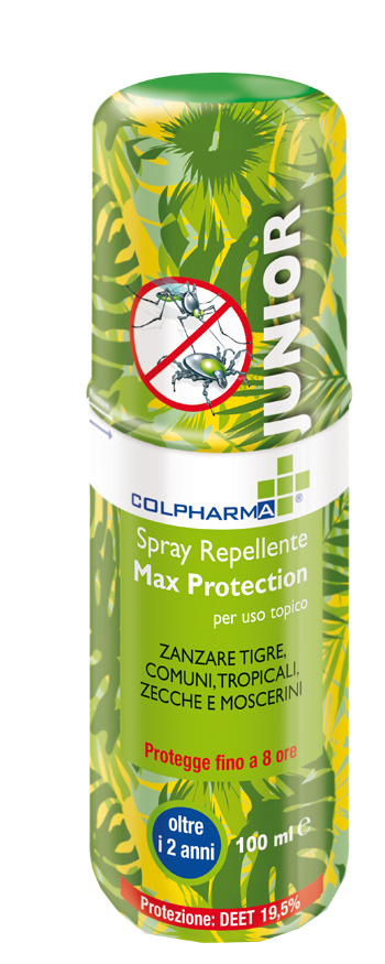 COLPHARMA SPRAY REPELLENTE MAX PROTECTIO JUNIOR DEET 19,50 100 ML - Farmacia Bartoli