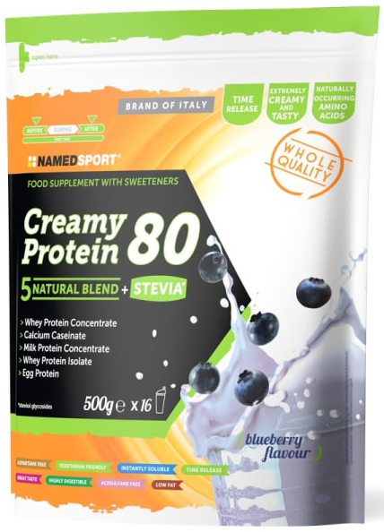 CREAMY PROTEIN CHERRY BLUEBERRY 500 G - Farmacia Bartoli