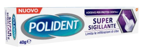 POLIDENT SUPER TENUTA+SIGILLANTE ADESIVO PROTESI DENTALE 40 G - Farmacia Bartoli