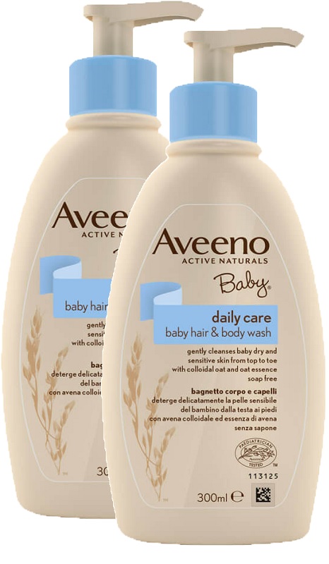 AVEENO BABY BAGNETTO TESTA PIEDI 300 ML BUNDLE - Farmacia Bartoli