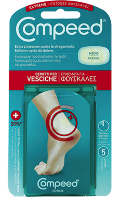 COMPEED CEROTTO PER VESCICHE TALLONE SPORT 5 PEZZI - Farmacia Bartoli