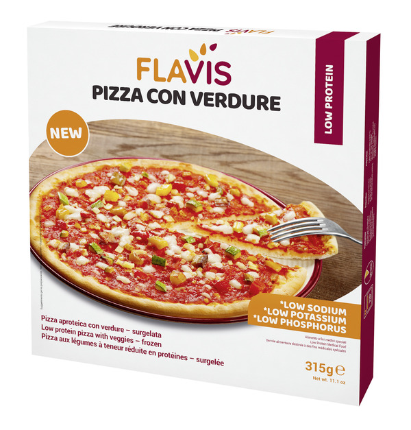 FLAVIS PIZZA CON VERDURE SURGELATA APROTEICA 315 G - Farmacia Bartoli