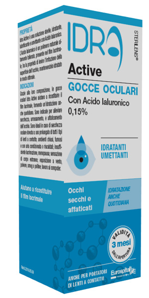 GOCCE OCULARI STERILENS IDRA ACTIVE 10 ML CON ACIDO IALURONICO 0,15% - Farmacia Bartoli