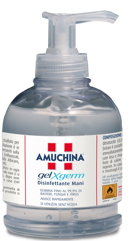 AMUCHINA GEL X-GERM DISINFETTANTE MANI 250 ML - Farmacia Bartoli