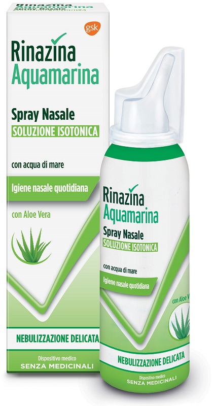 RINAZINA AQUAMARINA ISOTONICA ALOE SPRAY NEBULIZZAZIONE DELICATA 100 ML - Farmacia Bartoli