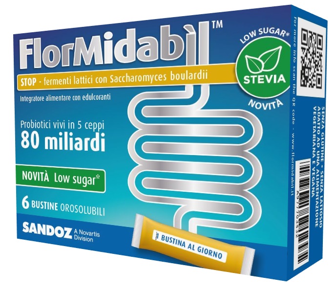 FLORMIDABIL STOP 6 BUSTINE CON STEVIA - Farmacia Bartoli