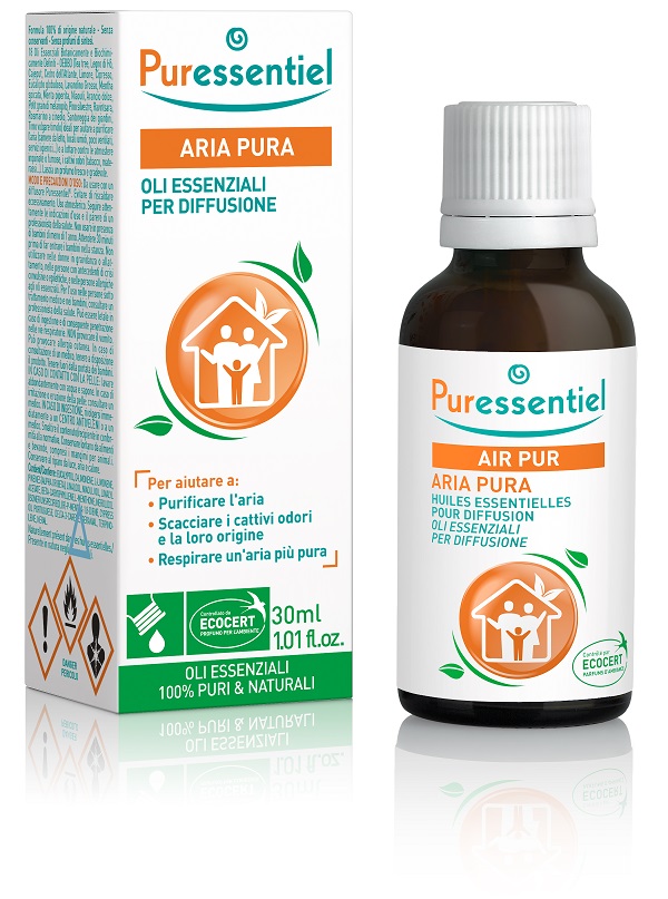 PURESSENTIEL MISCELA PER DIFFUSIONE ARIA PURA CERTIFICATA ECOCERT 30 ML - Farmacia Bartoli