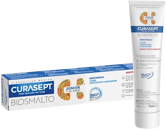 CURASEPT BIOSMALTO DENTIFRICIO JUNIOR 75 ML - Farmacia Bartoli