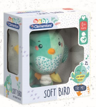BABY CLEMENTONI PRIMI MESI MORBIDO UCCELLO - Farmacia Bartoli