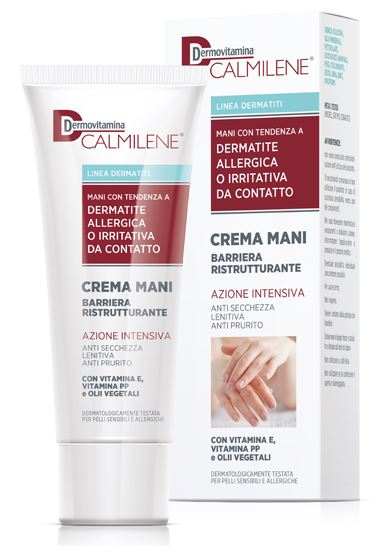 DERMOVITAMINA CALMILENE CREMA MANI BARRIERA RISTRUTTURANTE AZIONE INTENSIVA PER DERMATITE ALLERGICA O IRRITATIVA DA CONTATTO 75 ML - Farmacia Bartoli