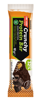 CRUNCHY PROTEINBAR DARK ROCK CHOCOLATE BARRETTA 40 G - Farmacia Bartoli