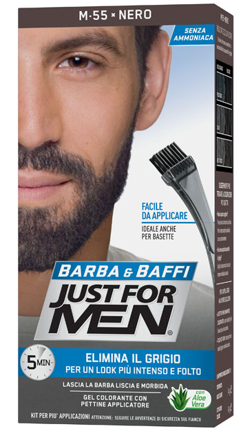 JUST FOR MEN BARBA & BAFFI M55 NERO 51 G - Farmacia Bartoli