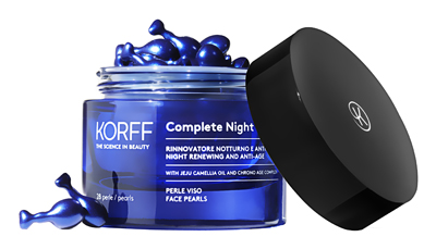 COMPLETE NIGHT RENEW VISO 28 PERLE + KORFF SIERO COMPLETE NIGHT REVIEW 30 ML - Farmacia Bartoli
