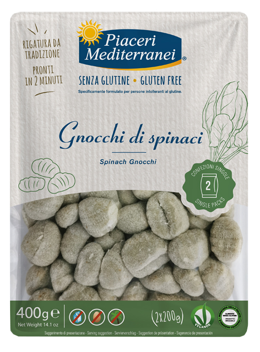 PIACERI MEDITERRANEI GNOCCHI DI SPINACI 400 G - Farmacia Bartoli